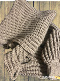 Handmade ♥ Ribbed Knitted Sweater Scarf